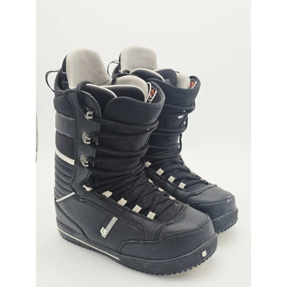 Burton Poacher Men's 11.5 Black Leather Snowboard Boots